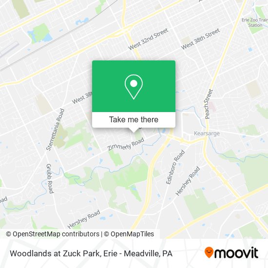 Mapa de Woodlands at Zuck Park