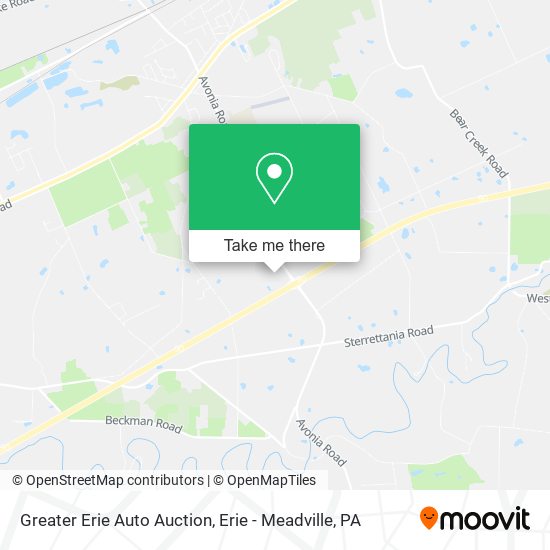 Mapa de Greater Erie Auto Auction