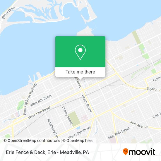 Erie Fence & Deck map