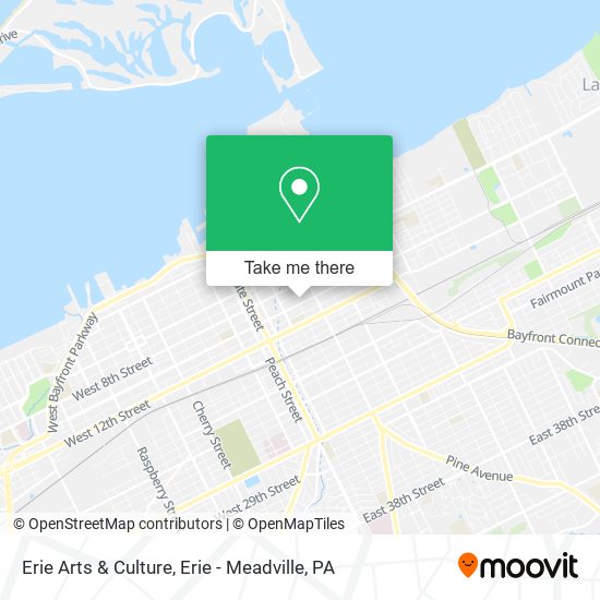 Erie Arts & Culture map
