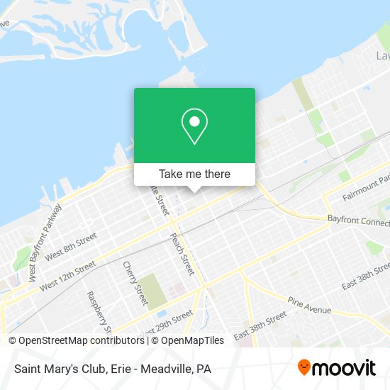 Saint Mary's Club map