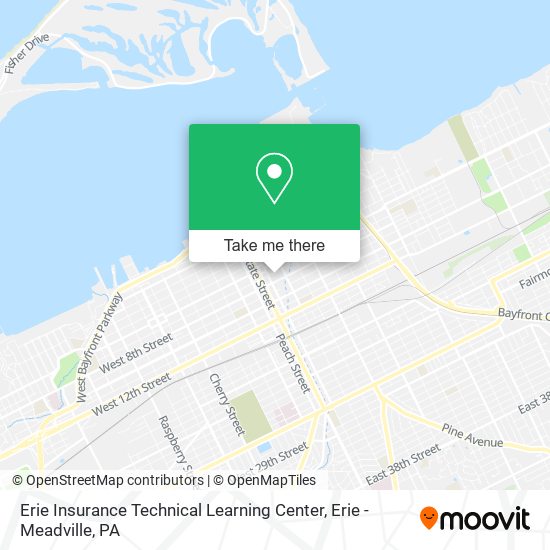 Mapa de Erie Insurance Technical Learning Center