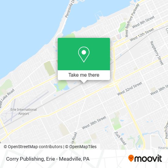 Corry Publishing map