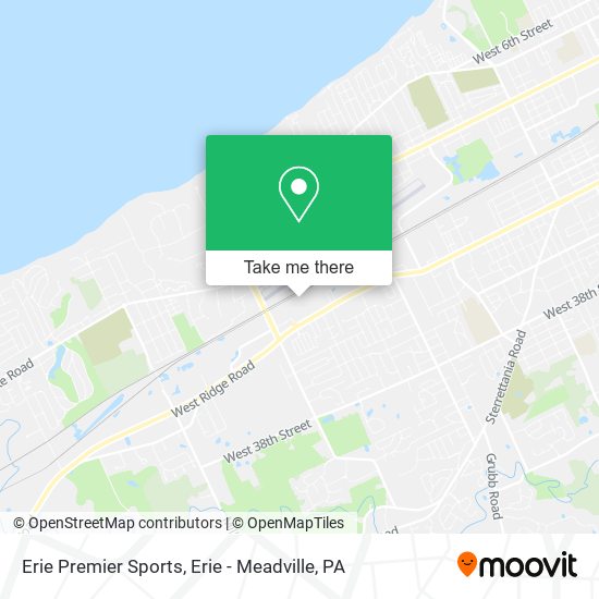 Erie Premier Sports map