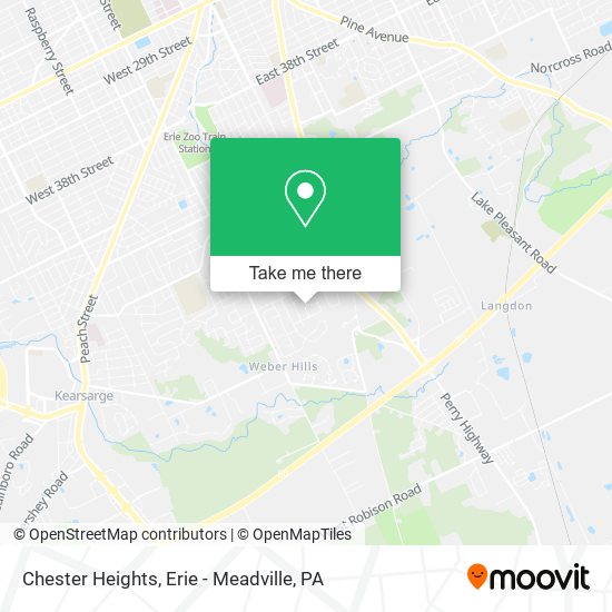 Mapa de Chester Heights