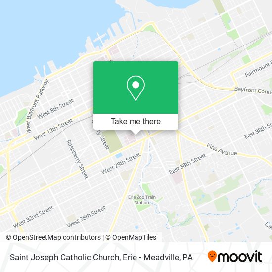 Saint Joseph Catholic Church map
