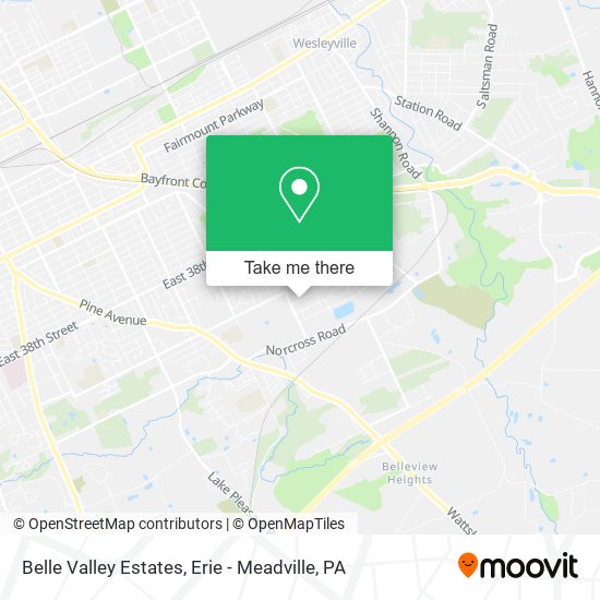 Belle Valley Estates map