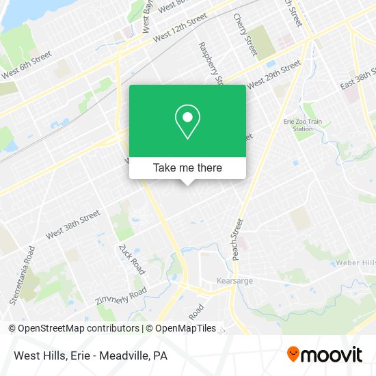 Mapa de West Hills