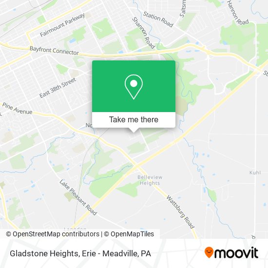 Gladstone Heights map