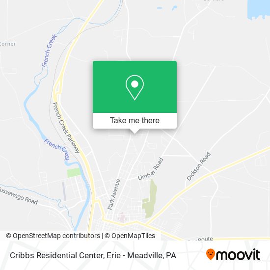 Mapa de Cribbs Residential Center