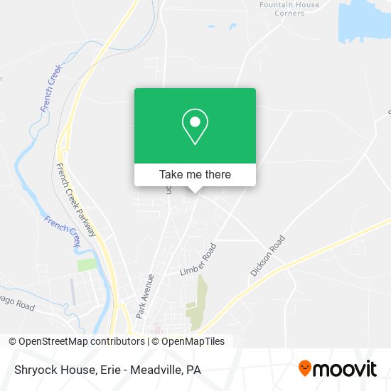 Shryock House map