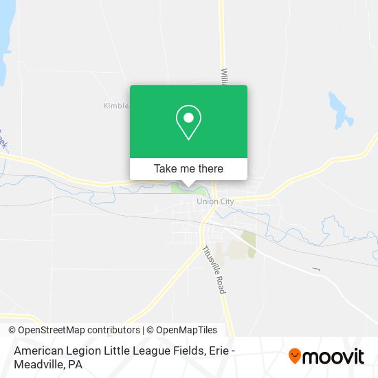 American Legion Little League Fields map