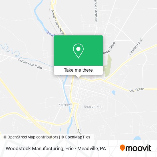 Woodstock Manufacturing map