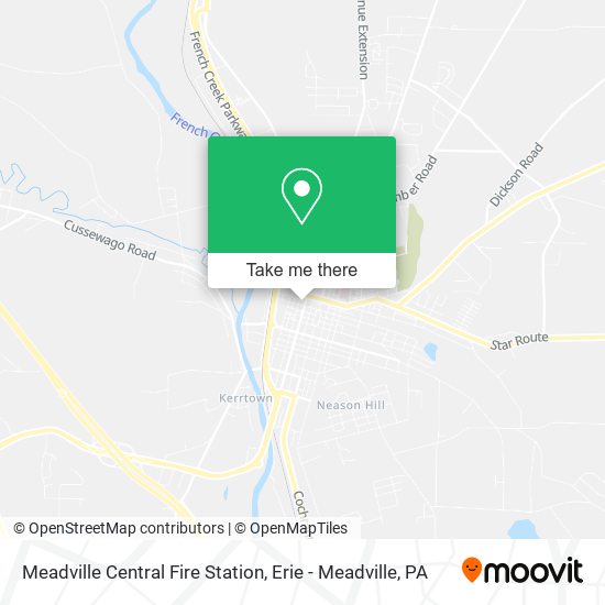 Meadville Central Fire Station map