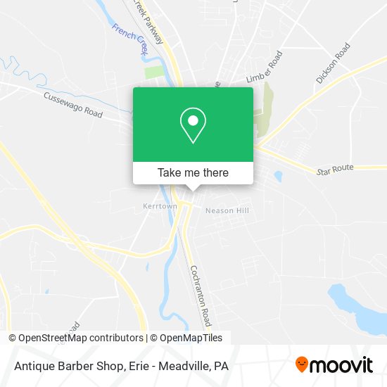 Antique Barber Shop map