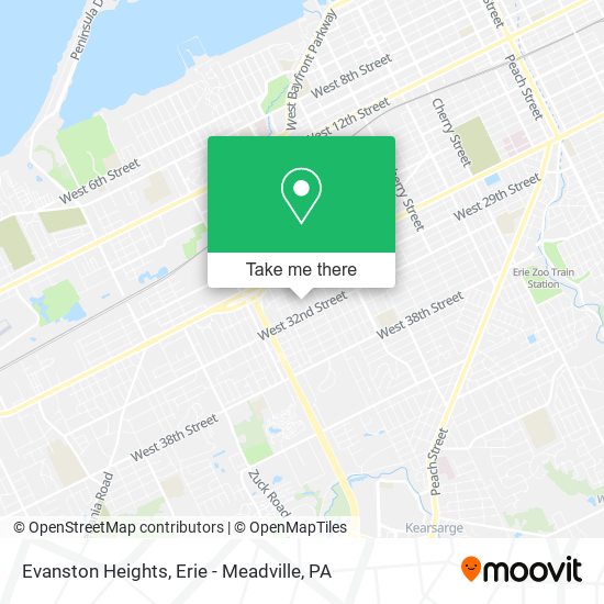 Mapa de Evanston Heights