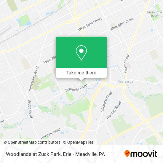 Woodlands at Zuck Park map