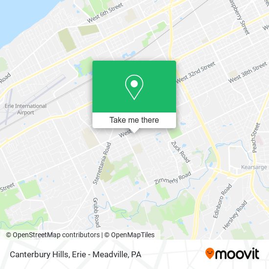 Canterbury Hills map