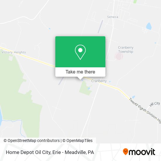 Home Depot Oil City map