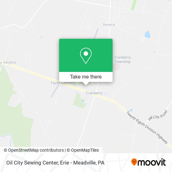 Mapa de Oil City Sewing Center
