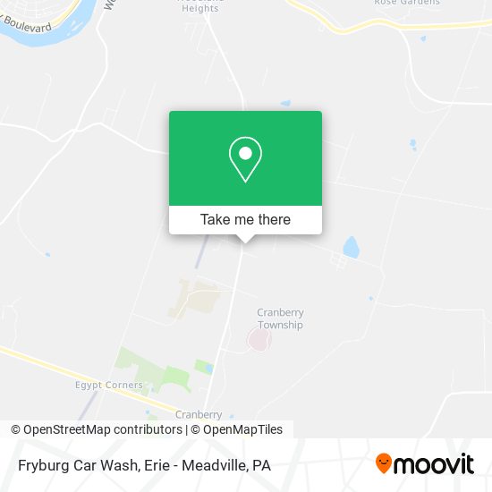 Fryburg Car Wash map