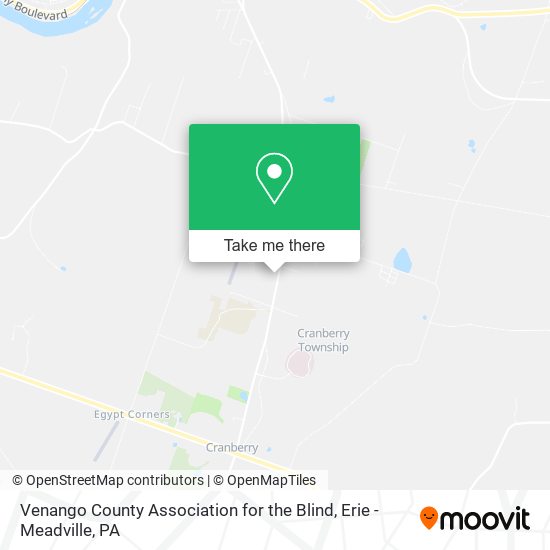 Venango County Association for the Blind map