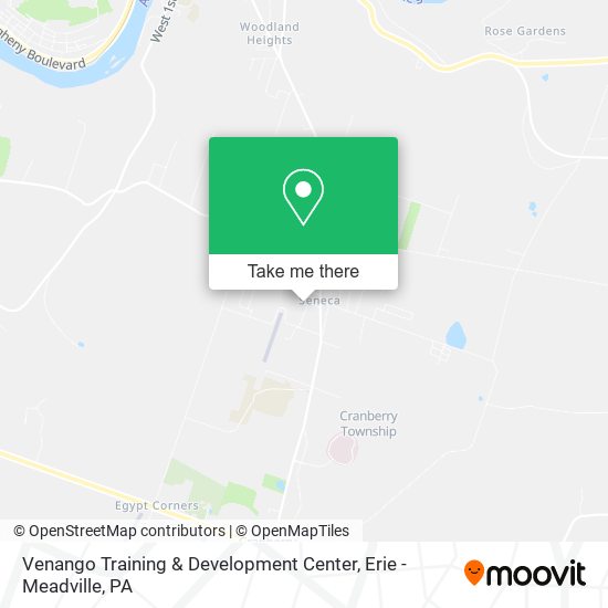 Venango Training & Development Center map