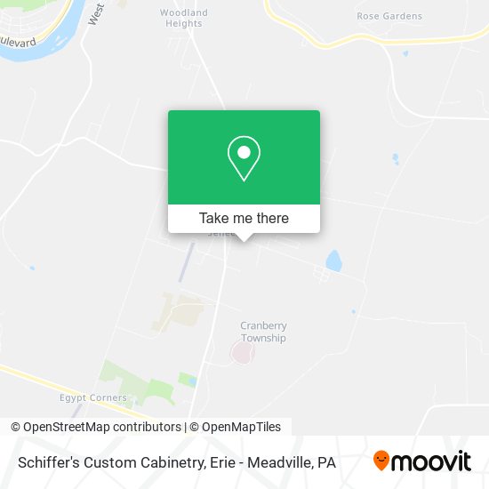 Schiffer's Custom Cabinetry map