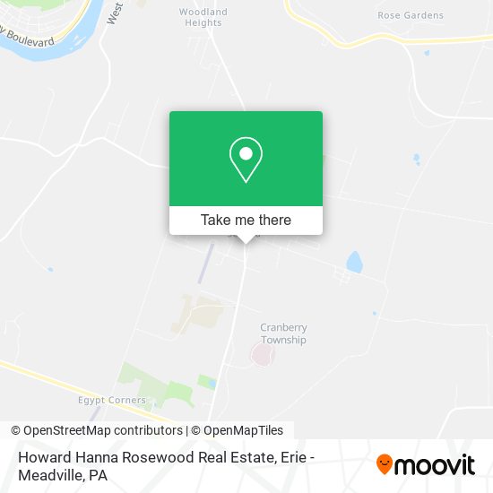 Howard Hanna Rosewood Real Estate map