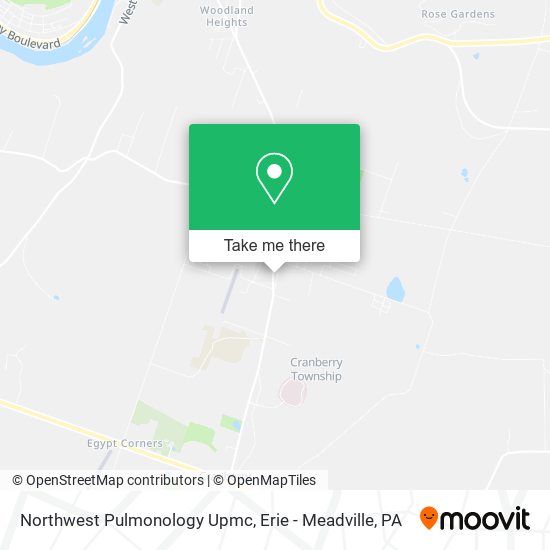 Mapa de Northwest Pulmonology Upmc