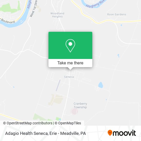 Adagio Health Seneca map