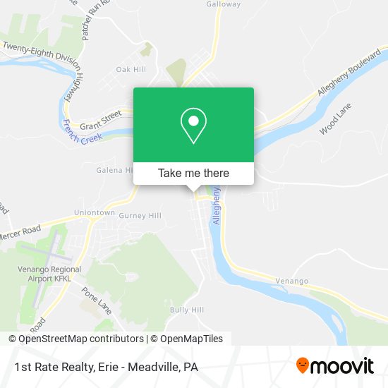 1st Rate Realty map