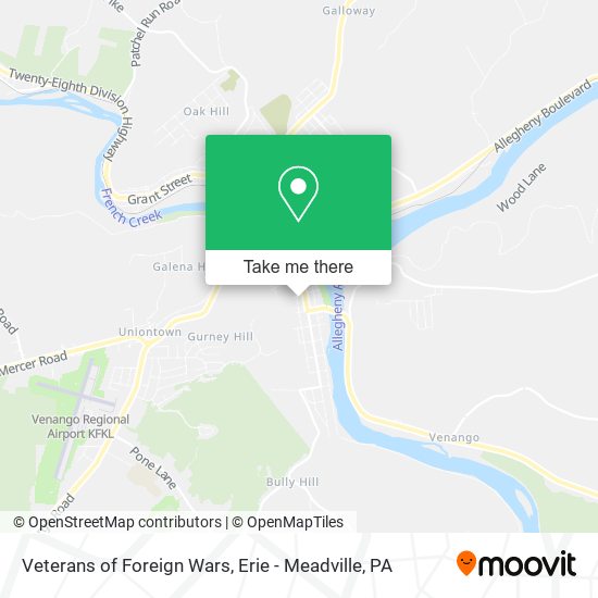 Mapa de Veterans of Foreign Wars