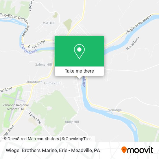 Wiegel Brothers Marine map