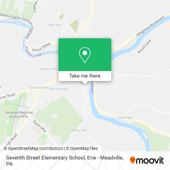 Mapa de Seventh Street Elementary School