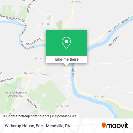 Mapa de Witherup House