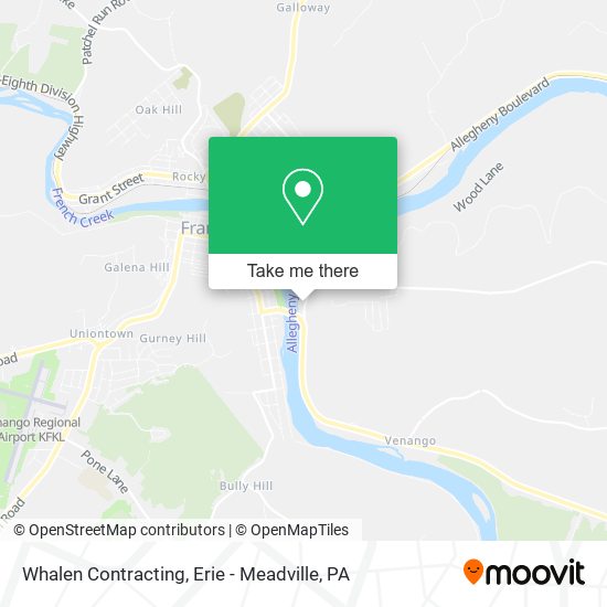 Whalen Contracting map