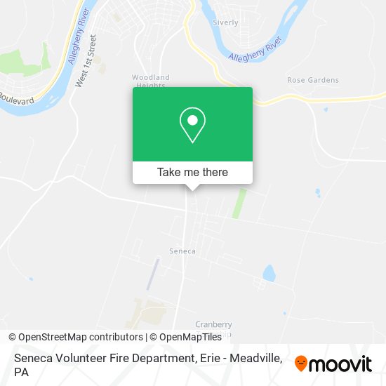 Seneca Volunteer Fire Department map