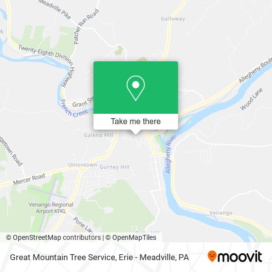 Great Mountain Tree Service map