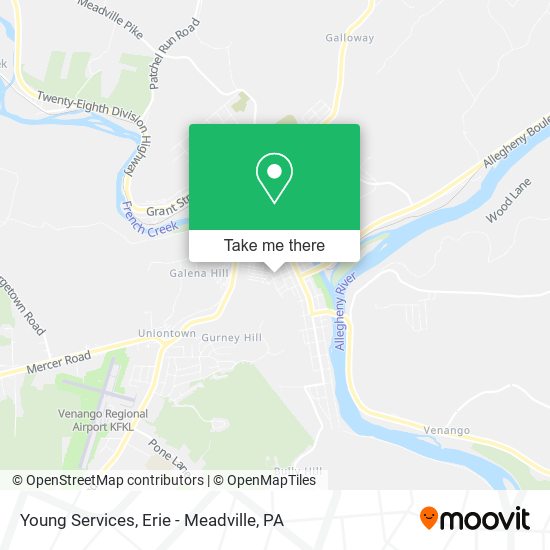 Mapa de Young Services