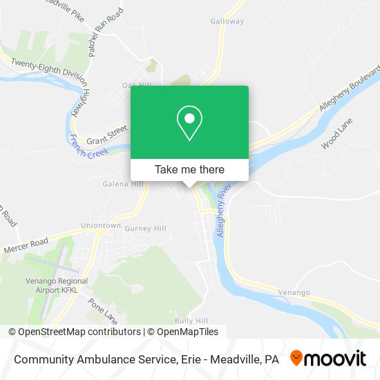 Community Ambulance Service map
