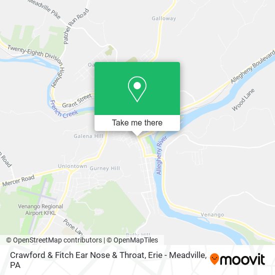 Crawford & Fitch Ear Nose & Throat map