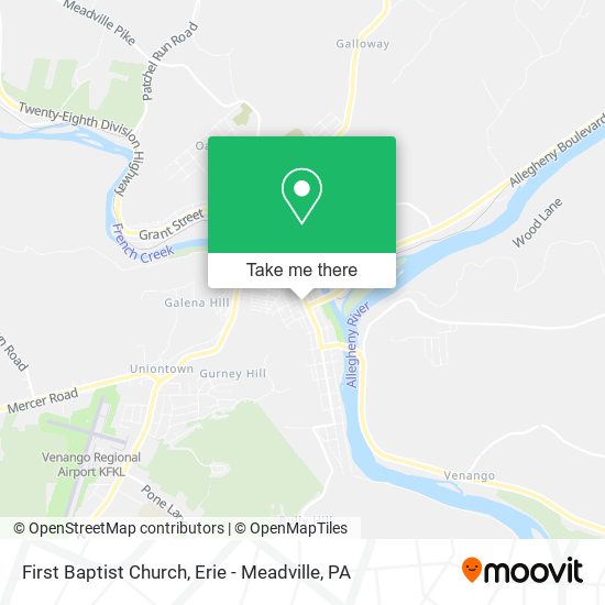 Mapa de First Baptist Church