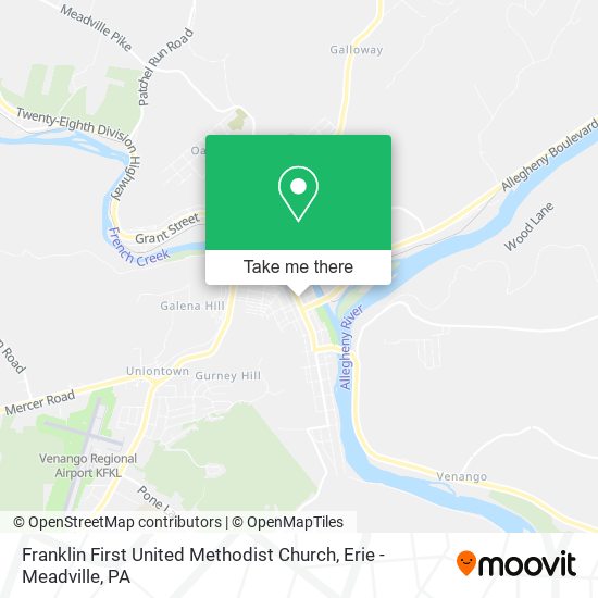 Mapa de Franklin First United Methodist Church