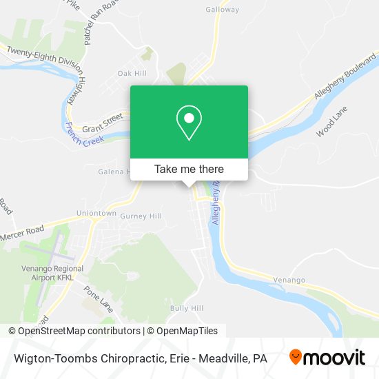 Wigton-Toombs Chiropractic map