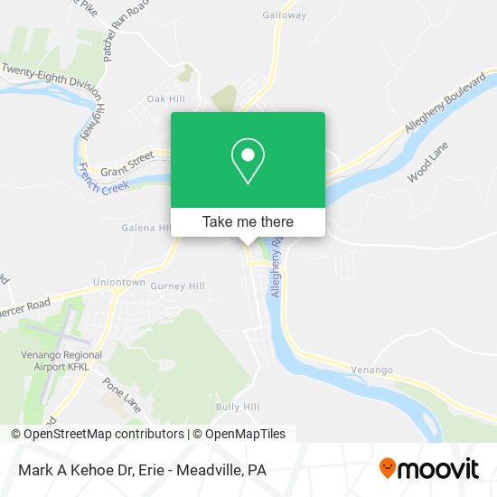 Mapa de Mark A Kehoe Dr