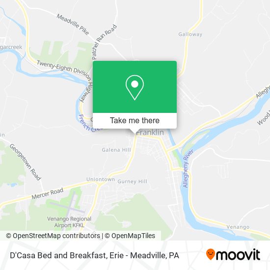 D'Casa Bed and Breakfast map