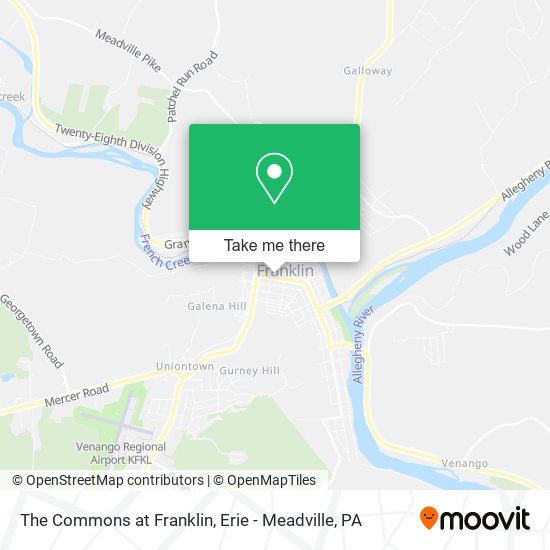 Mapa de The Commons at Franklin