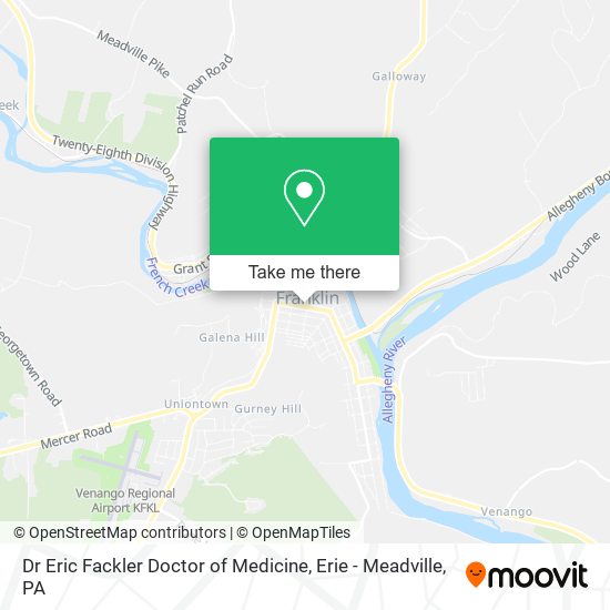 Mapa de Dr Eric Fackler Doctor of Medicine