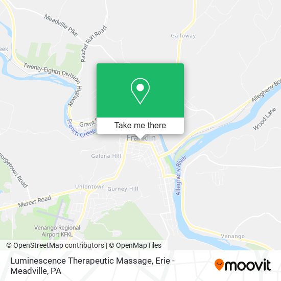 Luminescence Therapeutic Massage map